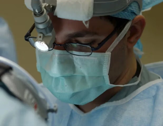 Surgeon close-up