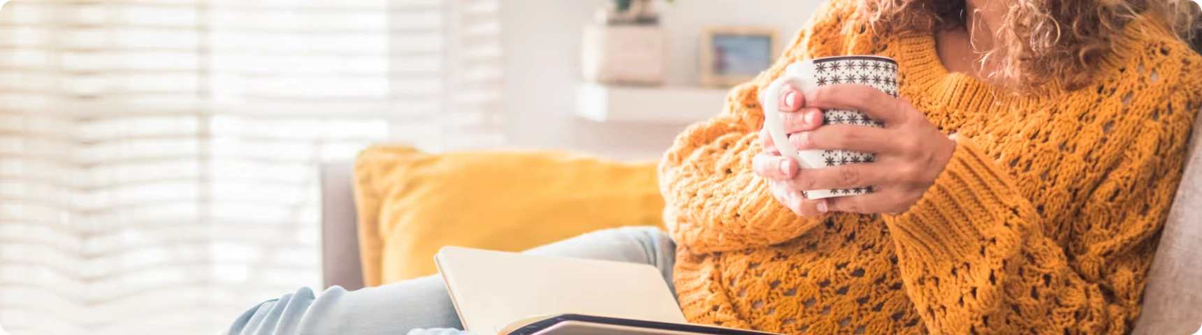 Woman resuming normal activities