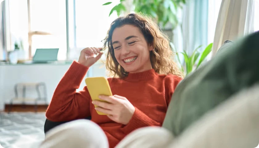 Follow-up care - Woman on phone consultation